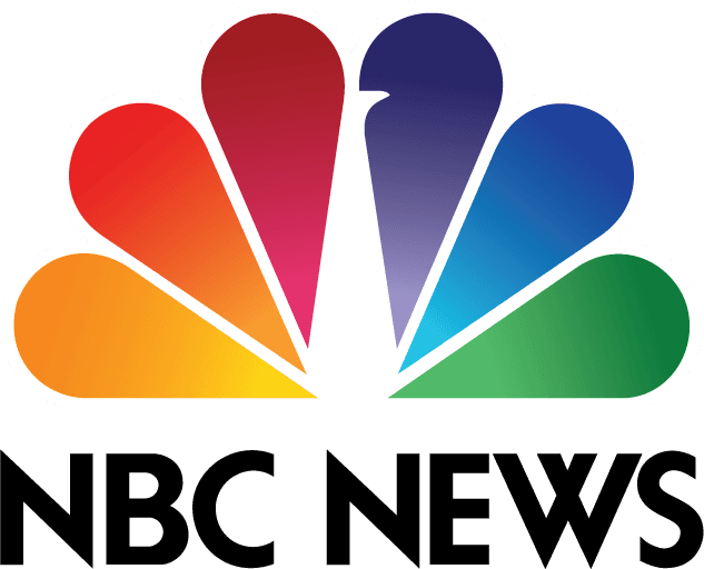 NBC News Logo NBC News logo with a colorful peacock graphic above the bold black text "NBC NEWS.